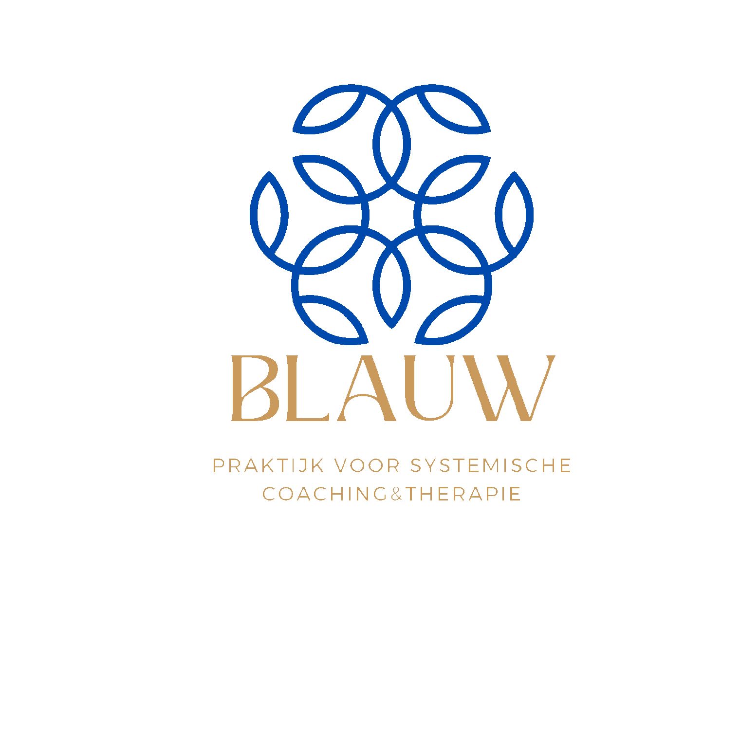 Logo BLAUW praktijk voor systemische coaching&therapie